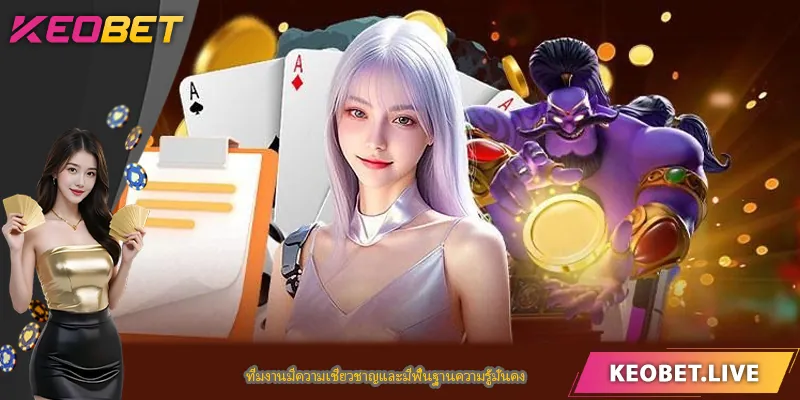 ทีมงานมีความเชี่ยวชาญและมีพื้นฐานความรู้มั่นคง